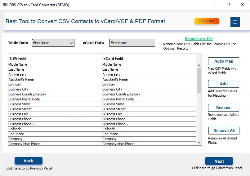 Migrateemails CSV naar VCard Converter - Betrouwbare software om Bulk CSV -bestanden te converteren naar VCard -indeling media 2