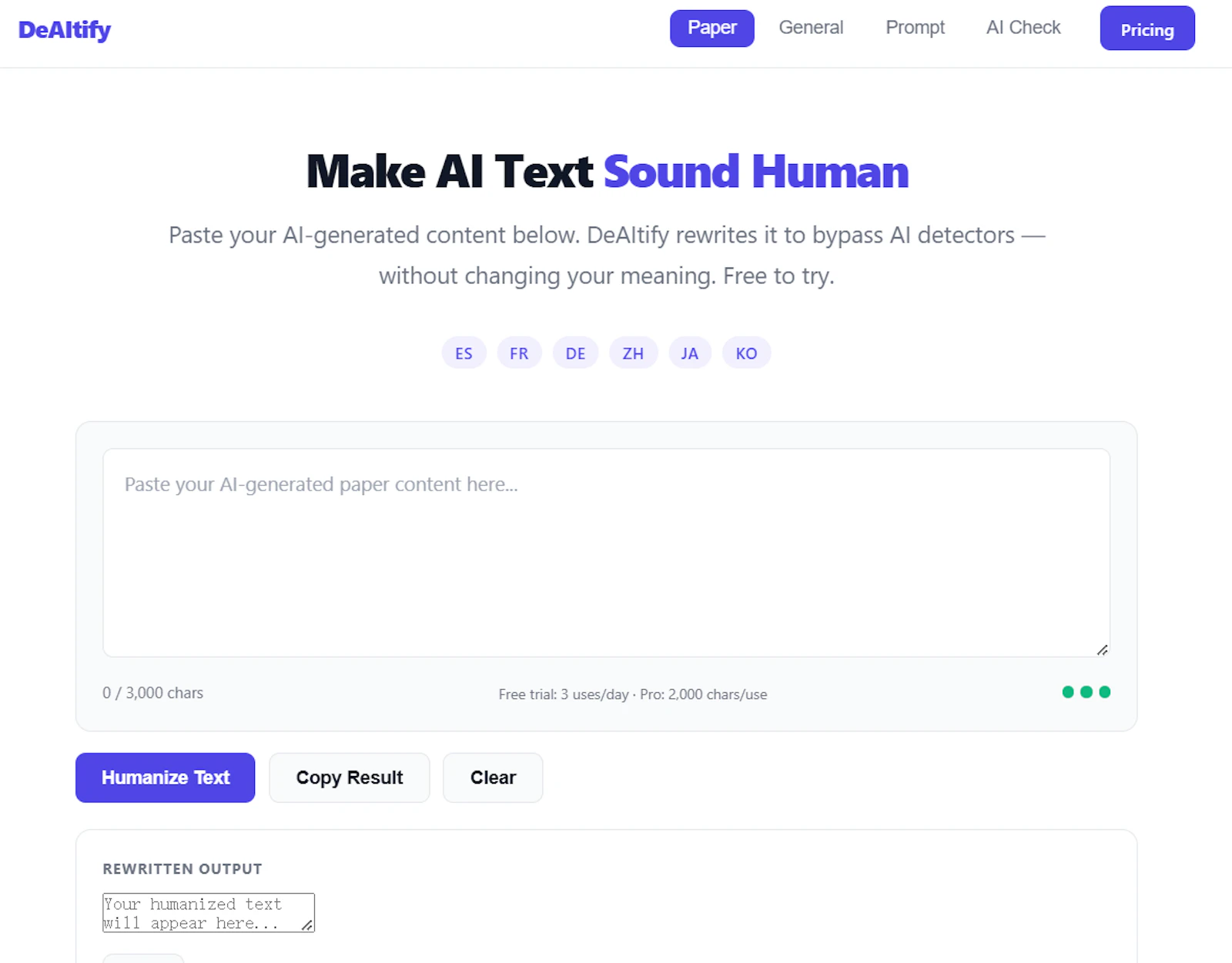 DeAItify screenshot 1