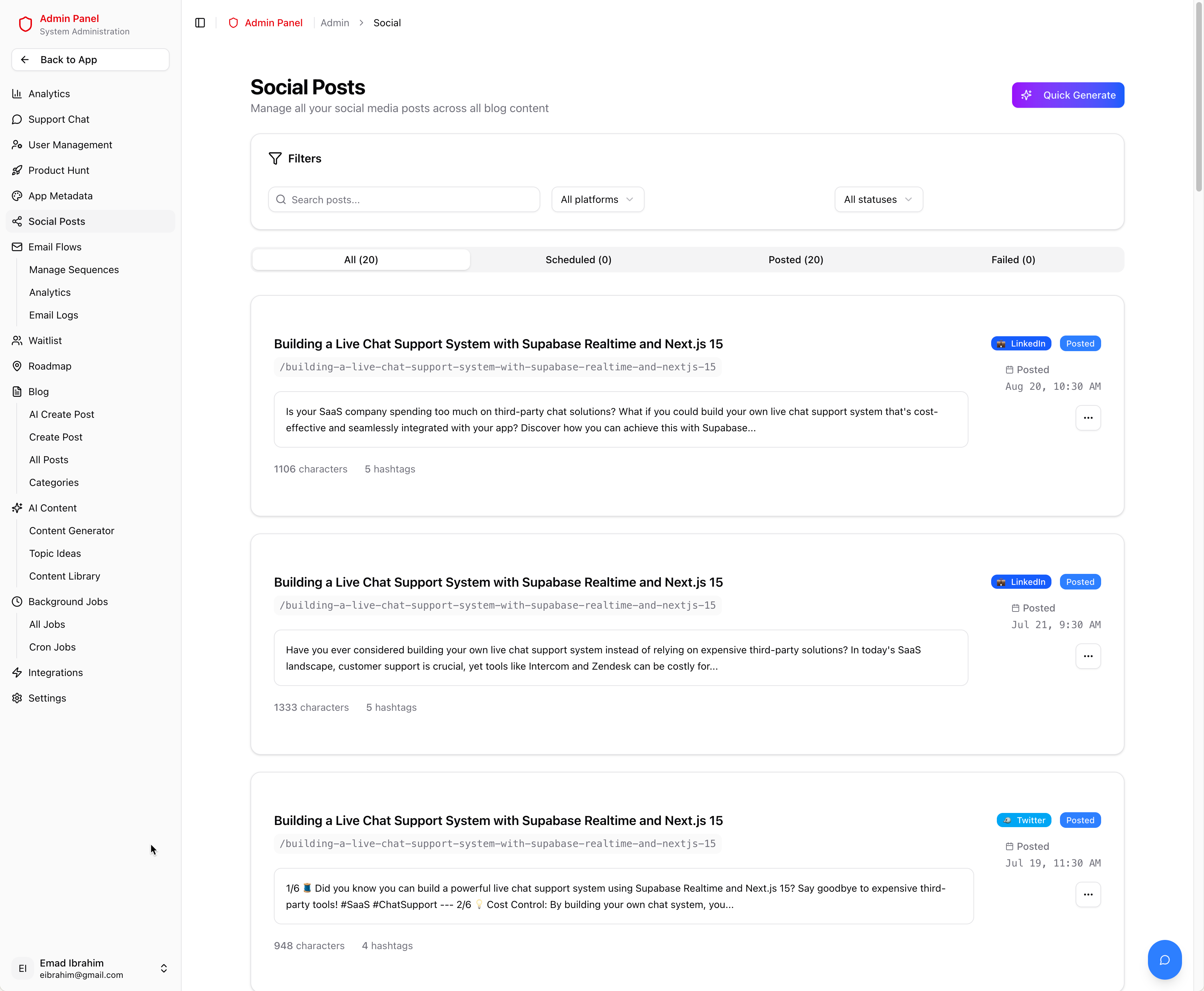 Média Élite - SaaS prêt pour la production, navire à la vitesse du démarrage 5