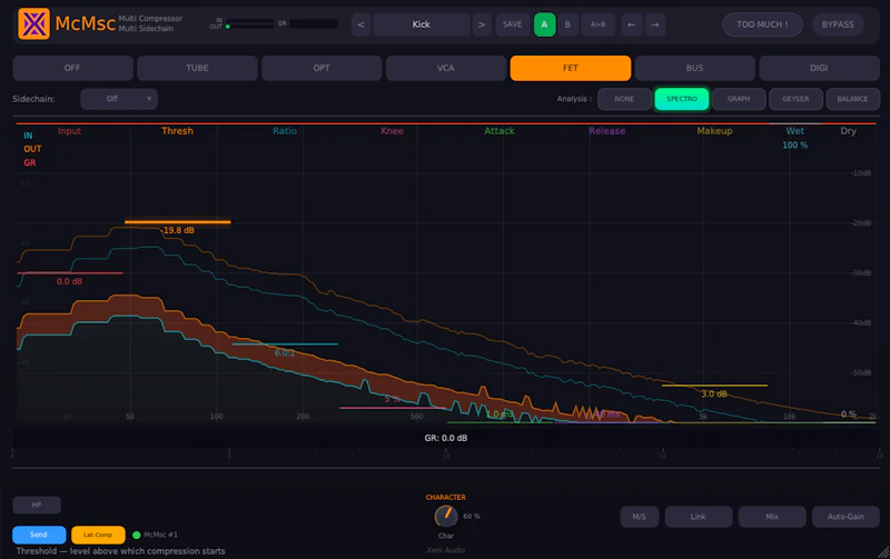 McPlugins Compressor Suite — XeniAudio screenshot 3