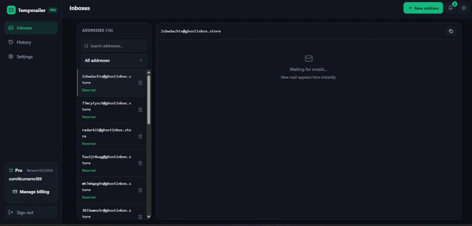TempMailer screenshot 3