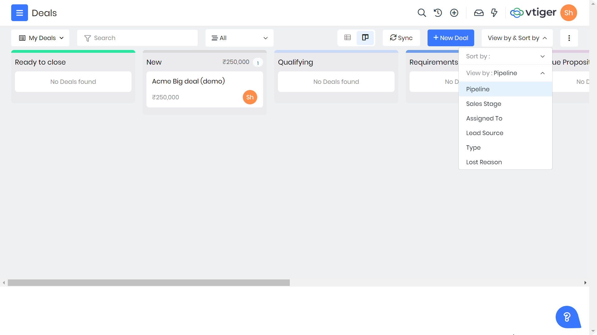 Vtiger Pilot gallery image
