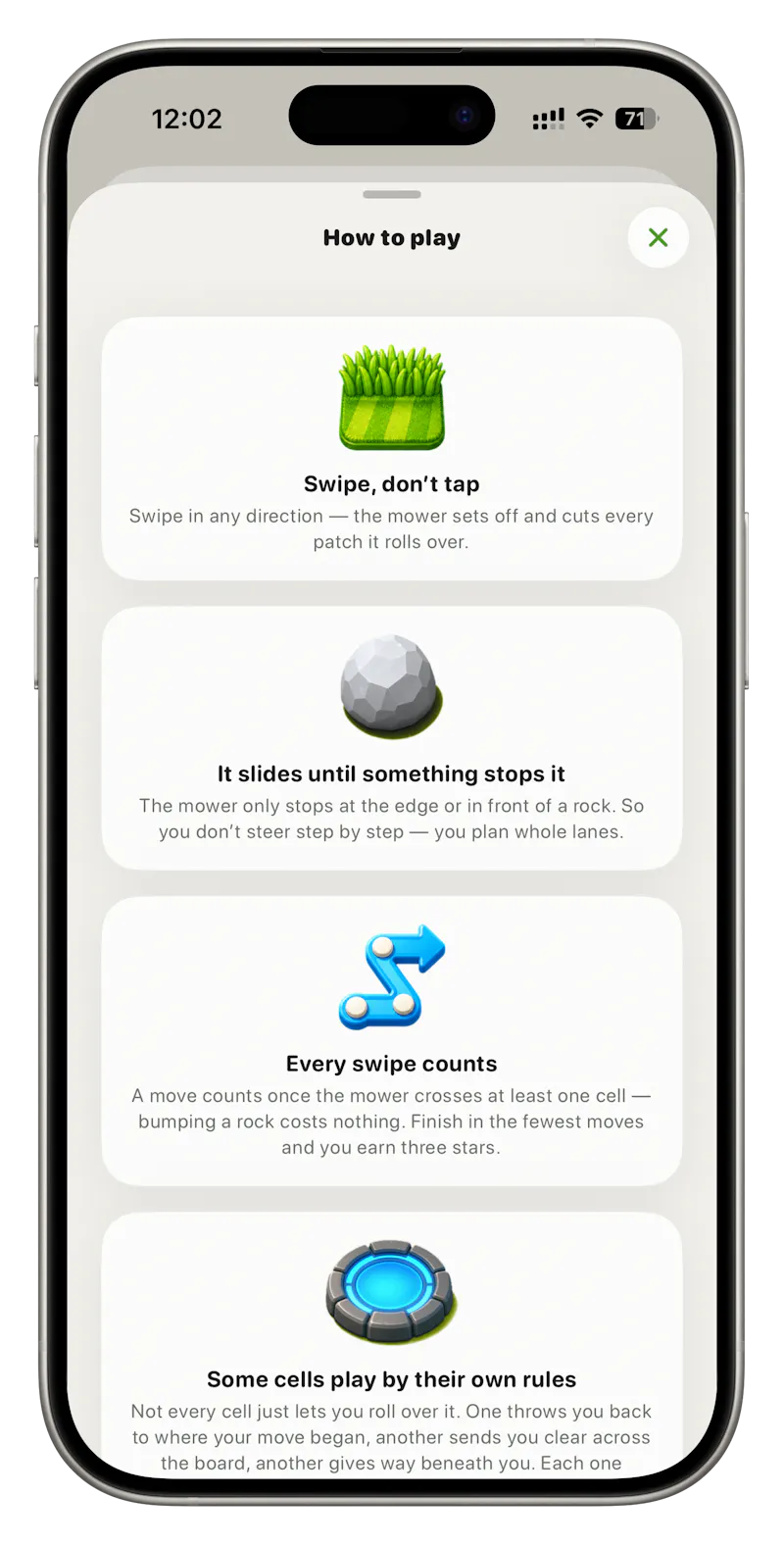 Lawn Slide - Mow & Puzzle  screenshot 12