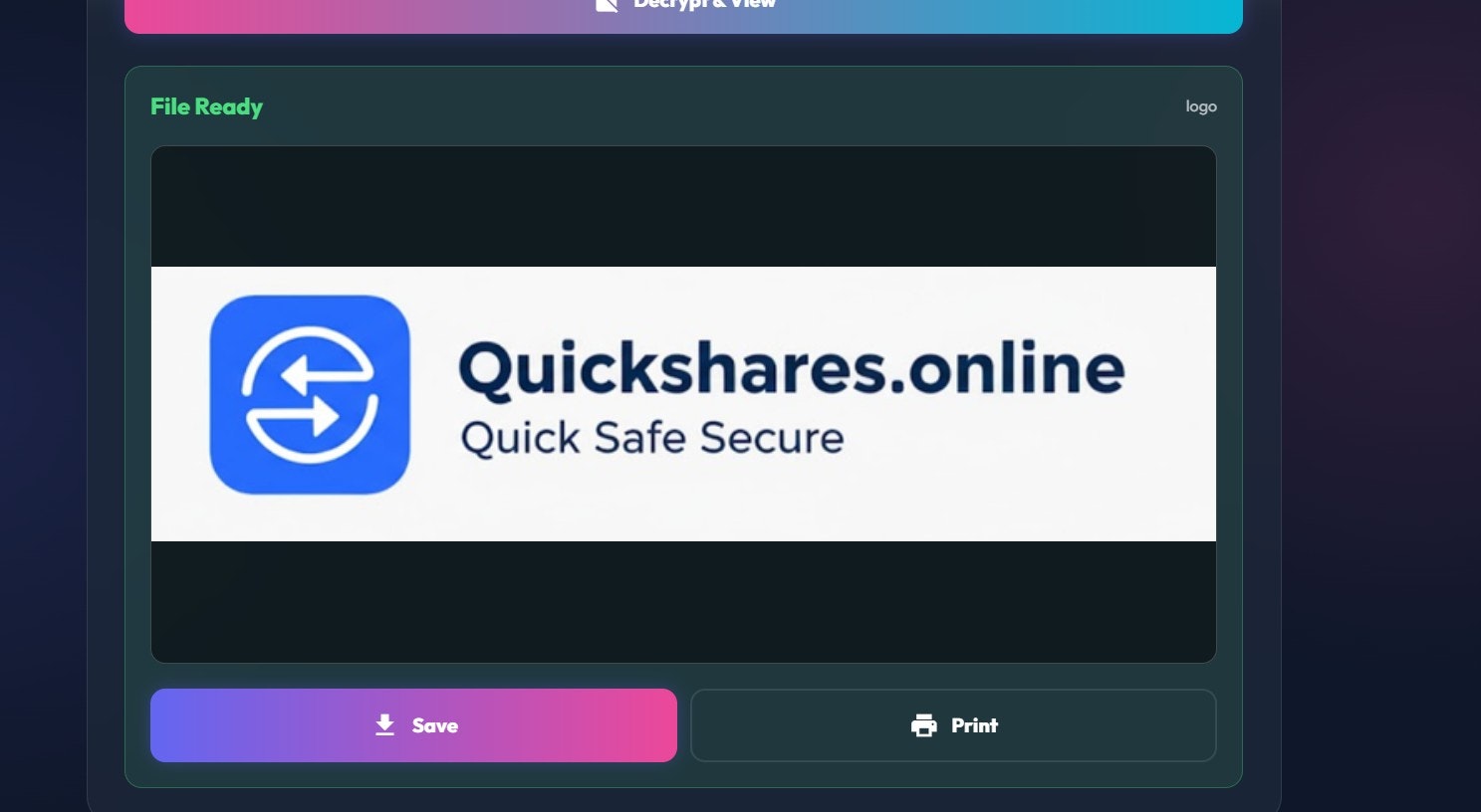 Quickshares gallery image