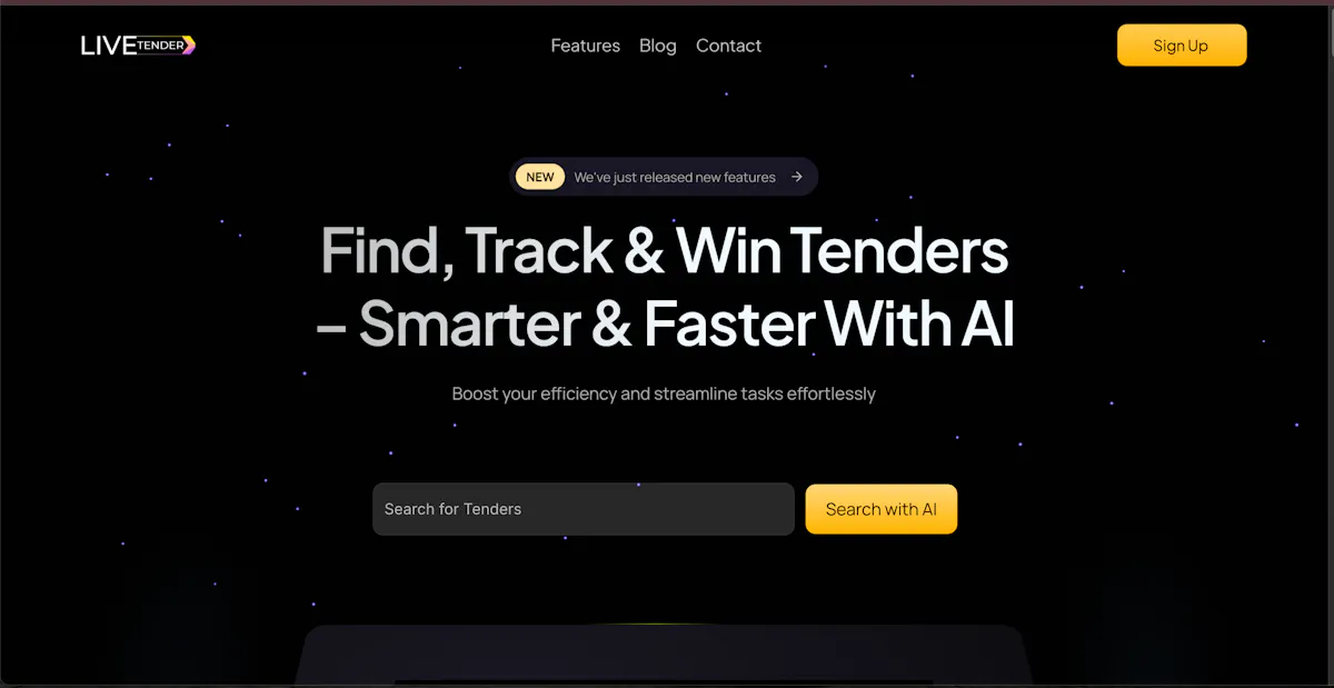 LiveTenders.ai In Action