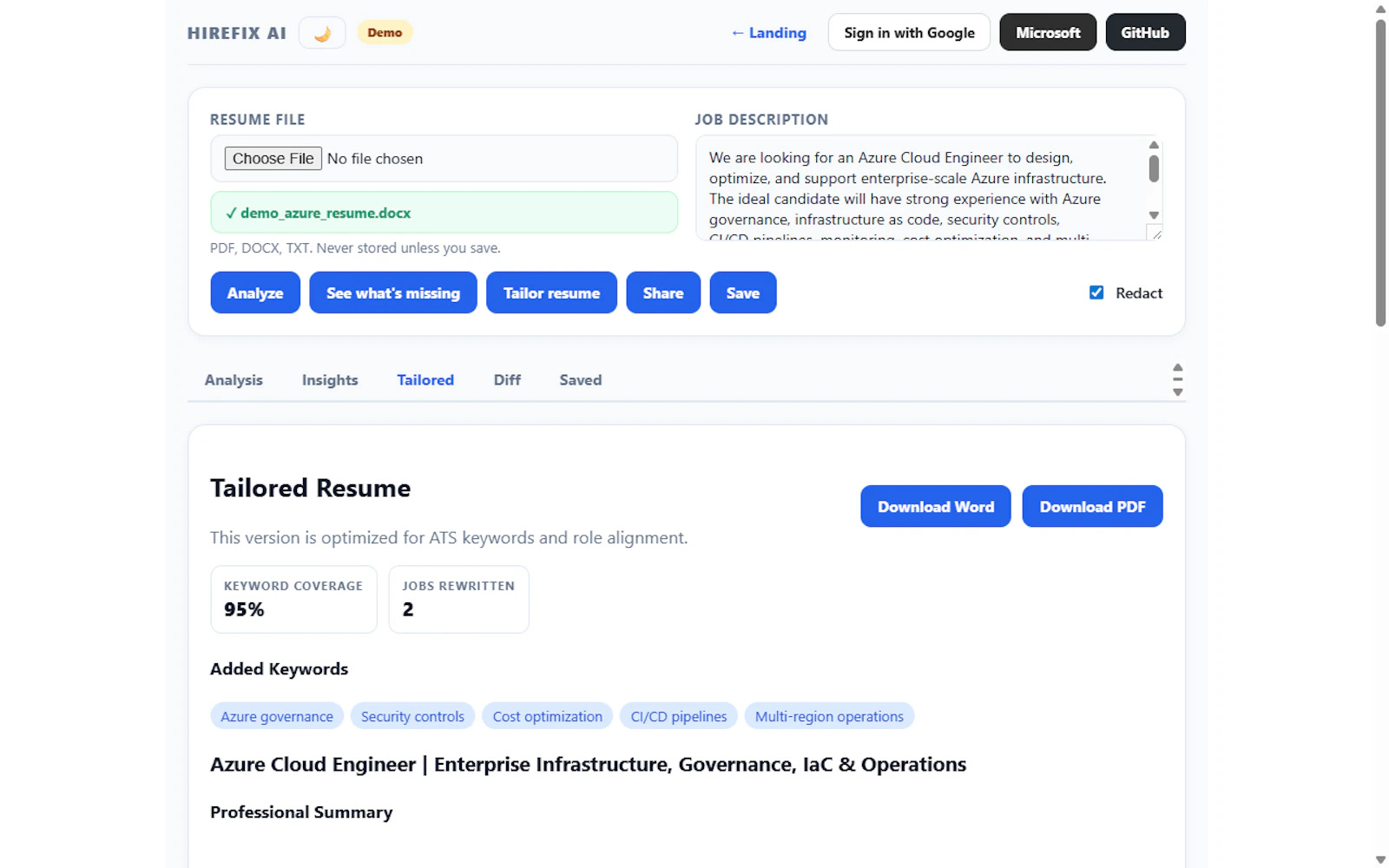 HireFix AI  screenshot 1