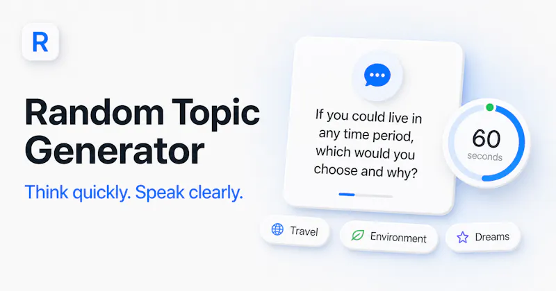 Random Topic Generator screenshot 1