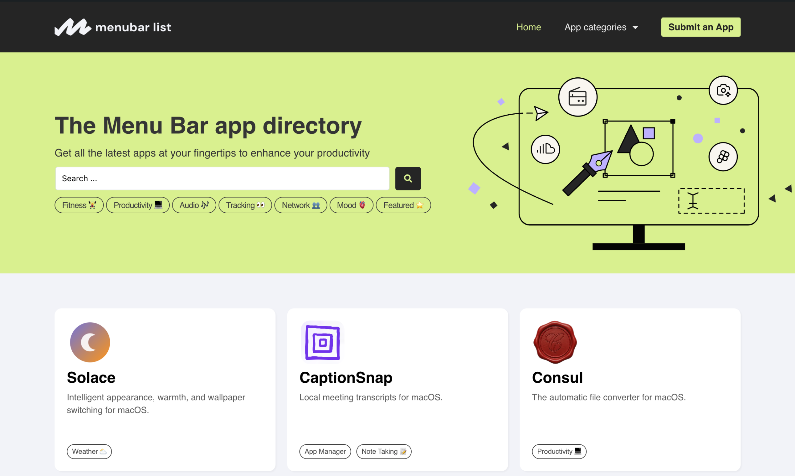 Menubar List gallery image