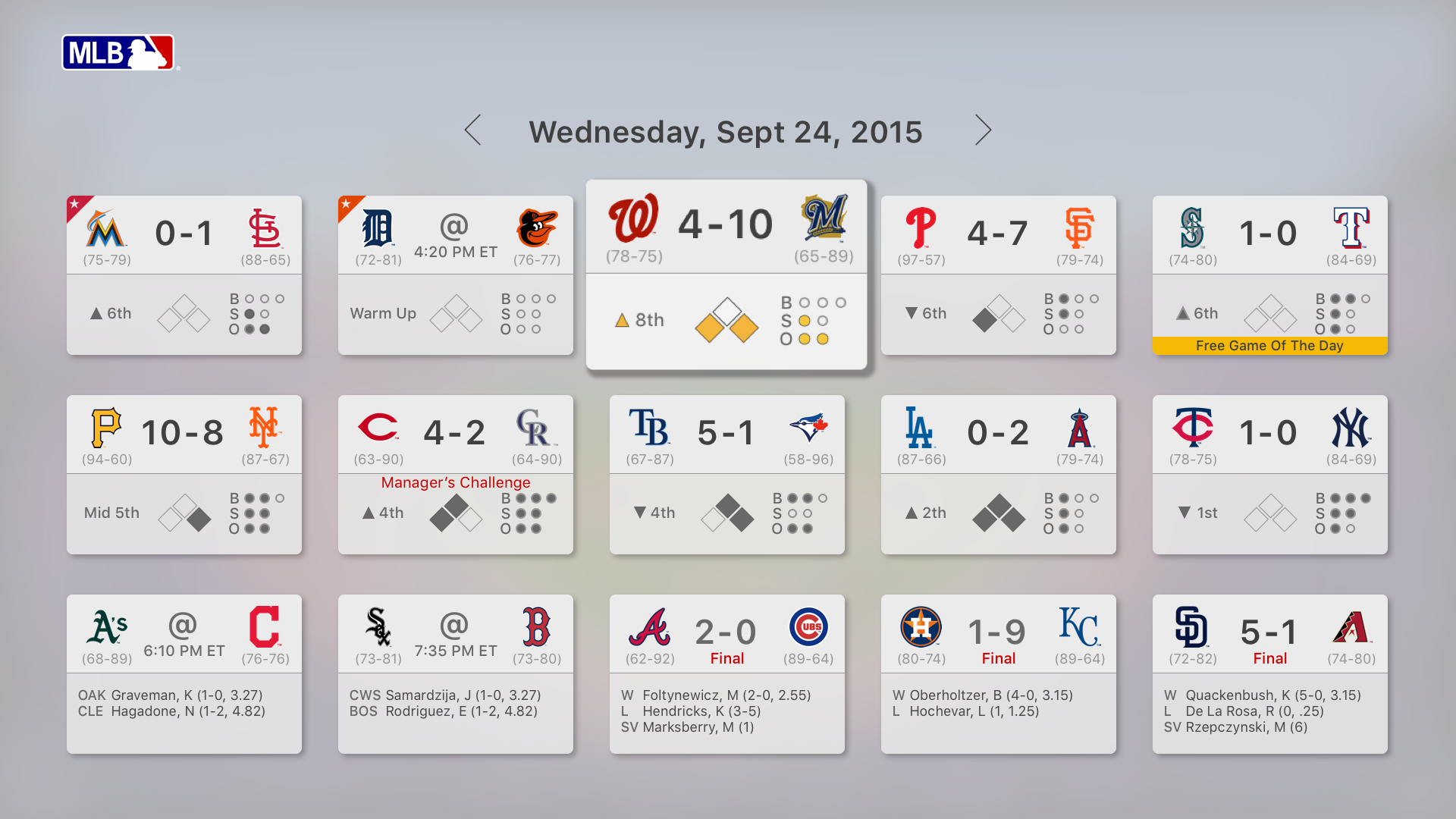 MLB.com At Bat for Apple TV gallery image