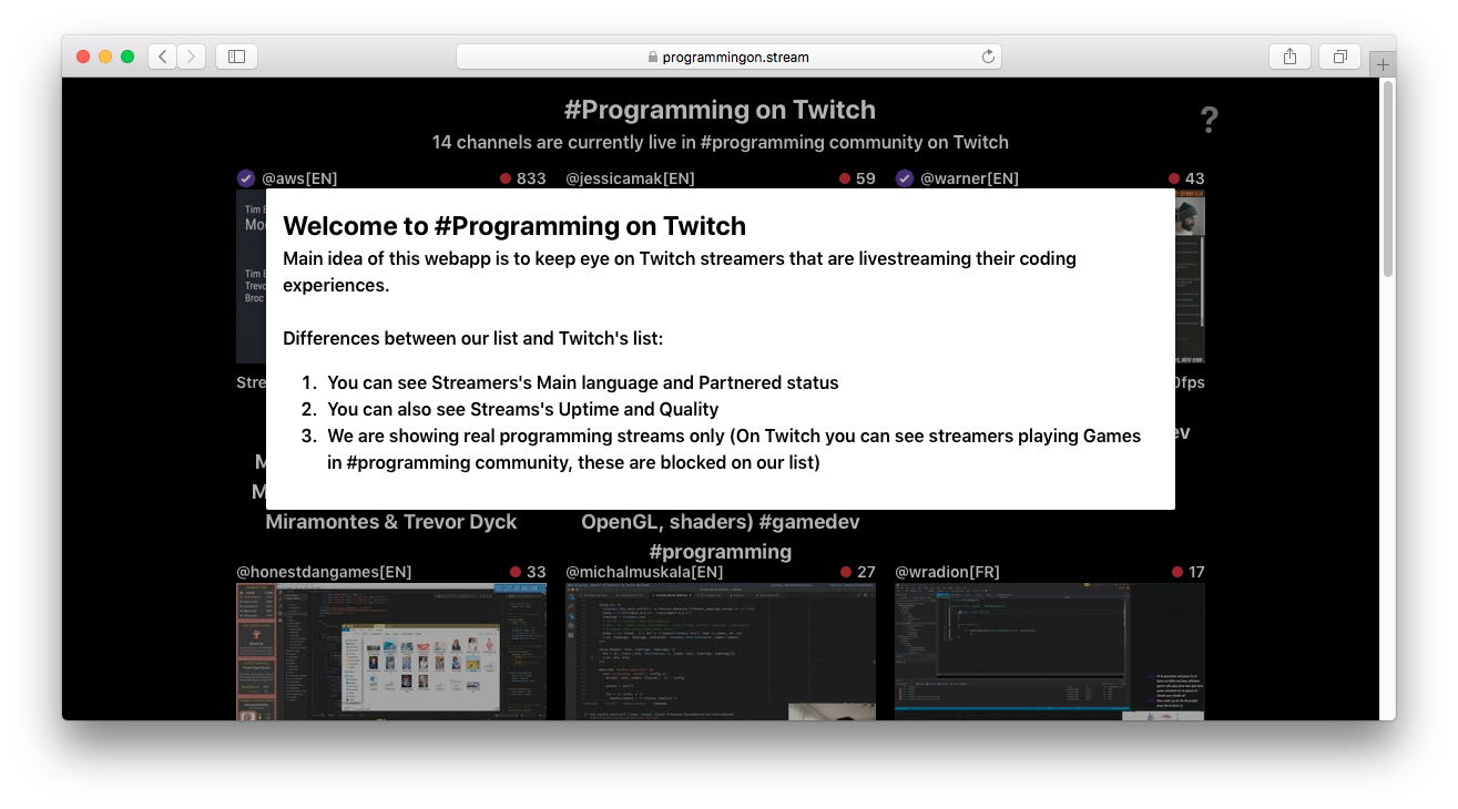 Programming Streams on Twitch gallery image