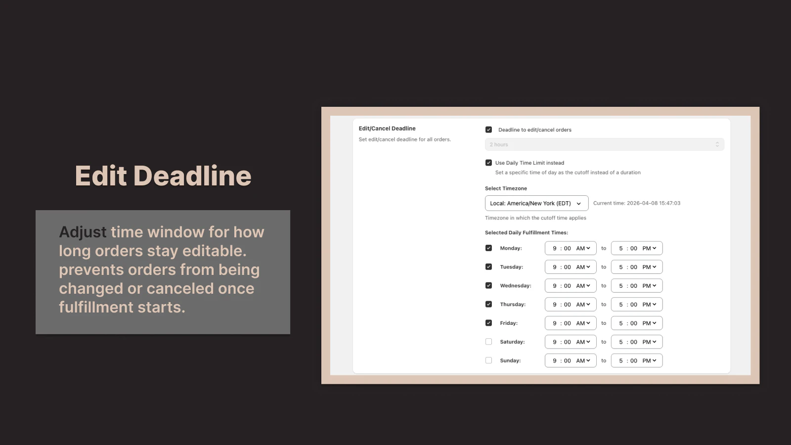 Fundamental Order Editing Shopify App screenshot 6