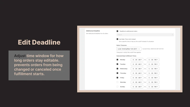 Fundamental Order Editing Shopify App screenshot 6