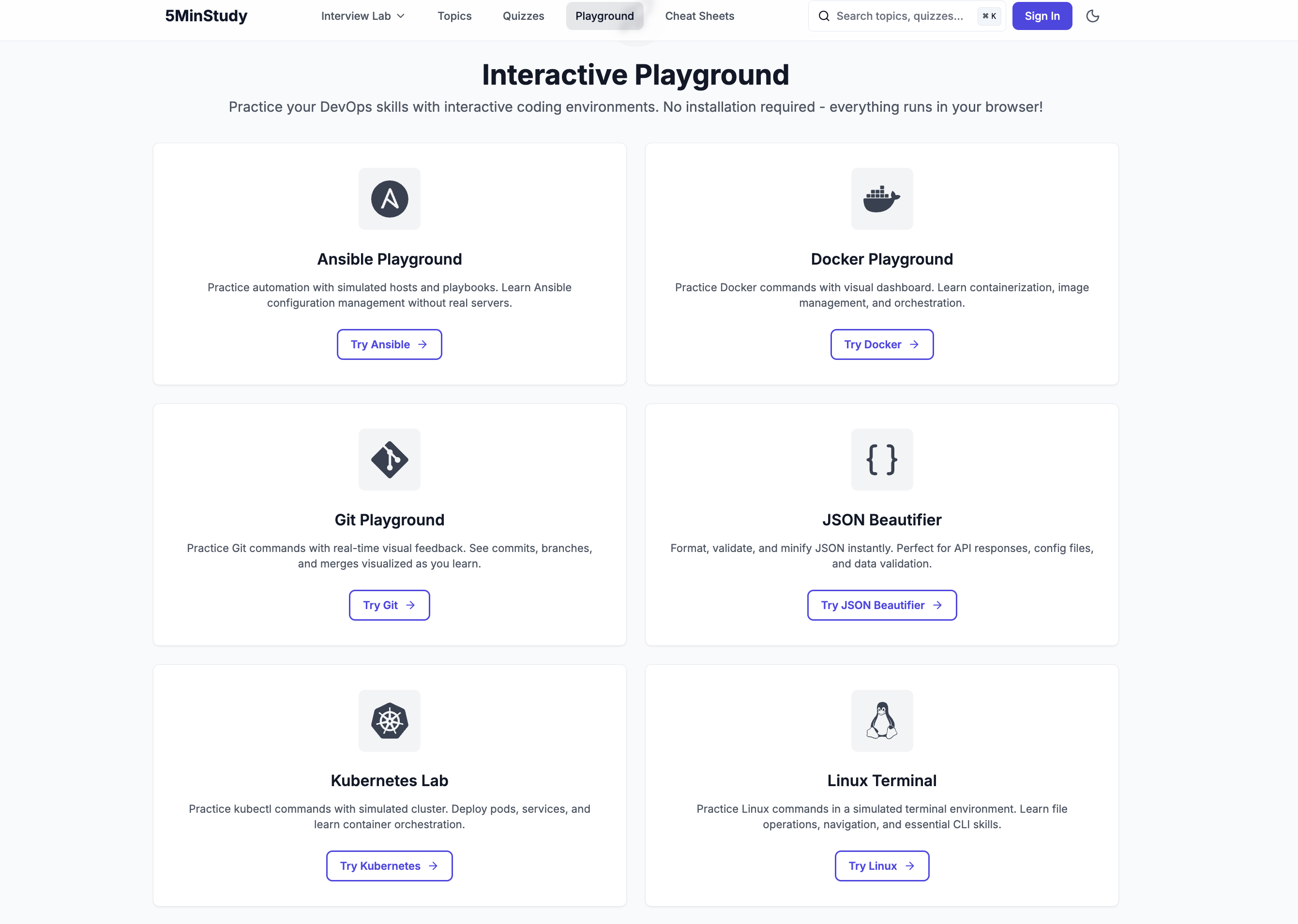 5MinStudy - Screenshot 2 showing product features and functionality