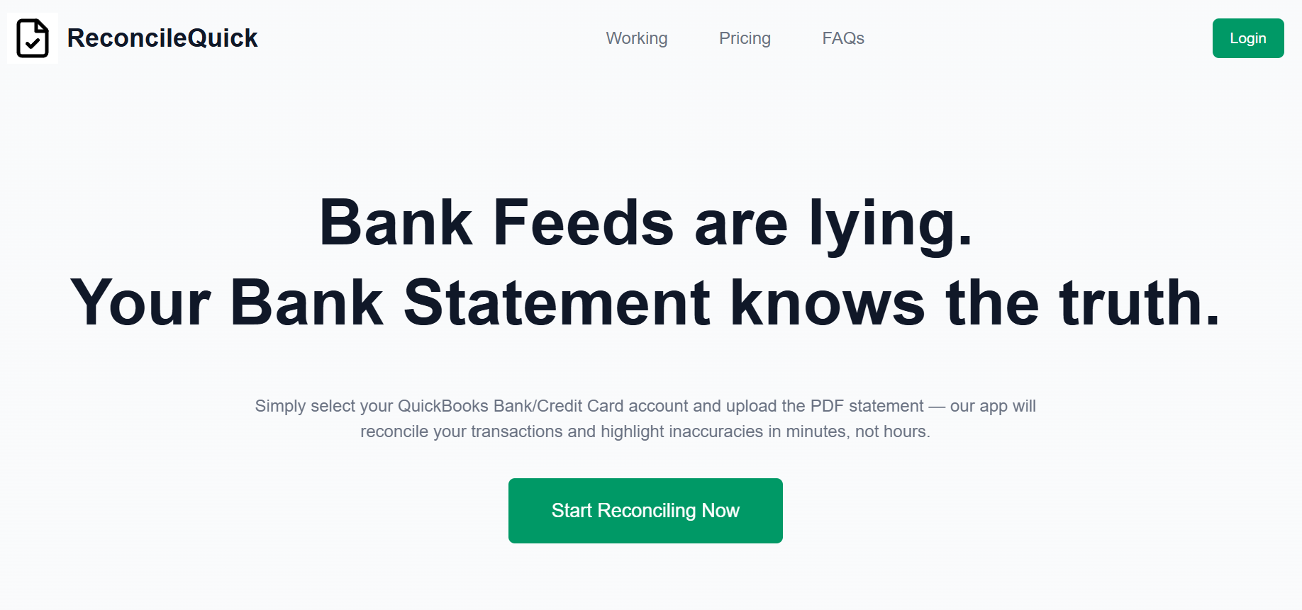 Reconciliar - Conciliar QuickBooks con los extractos bancarios PDF en minutos. media 1