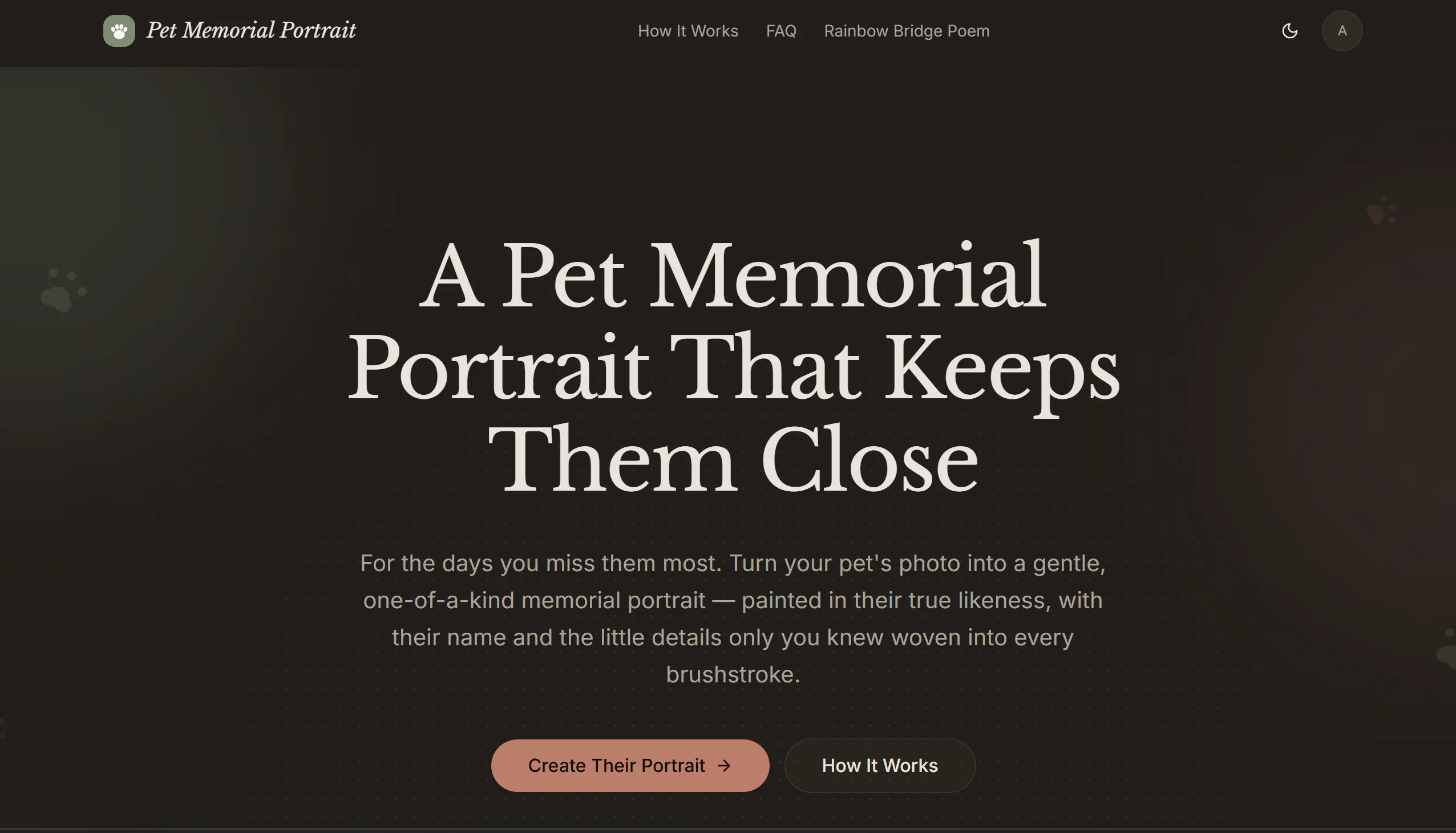 Pet Memorial Portrait screenshot 1