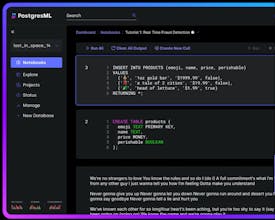 PostgresML gallery image