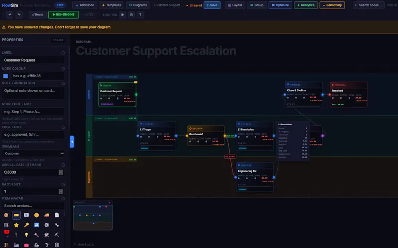 FlowSim screenshot 4