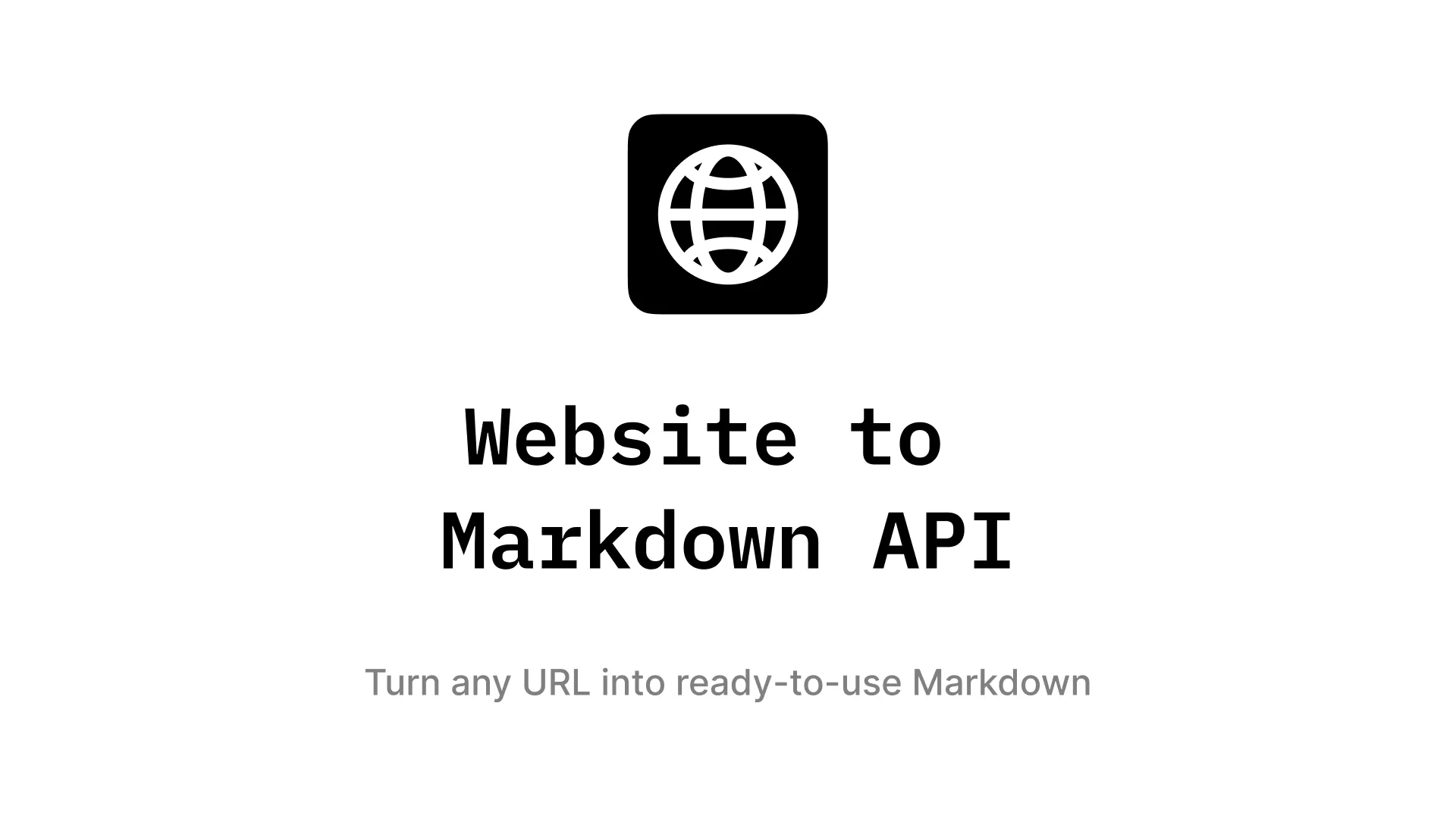 Website to Markdown API screenshot 1