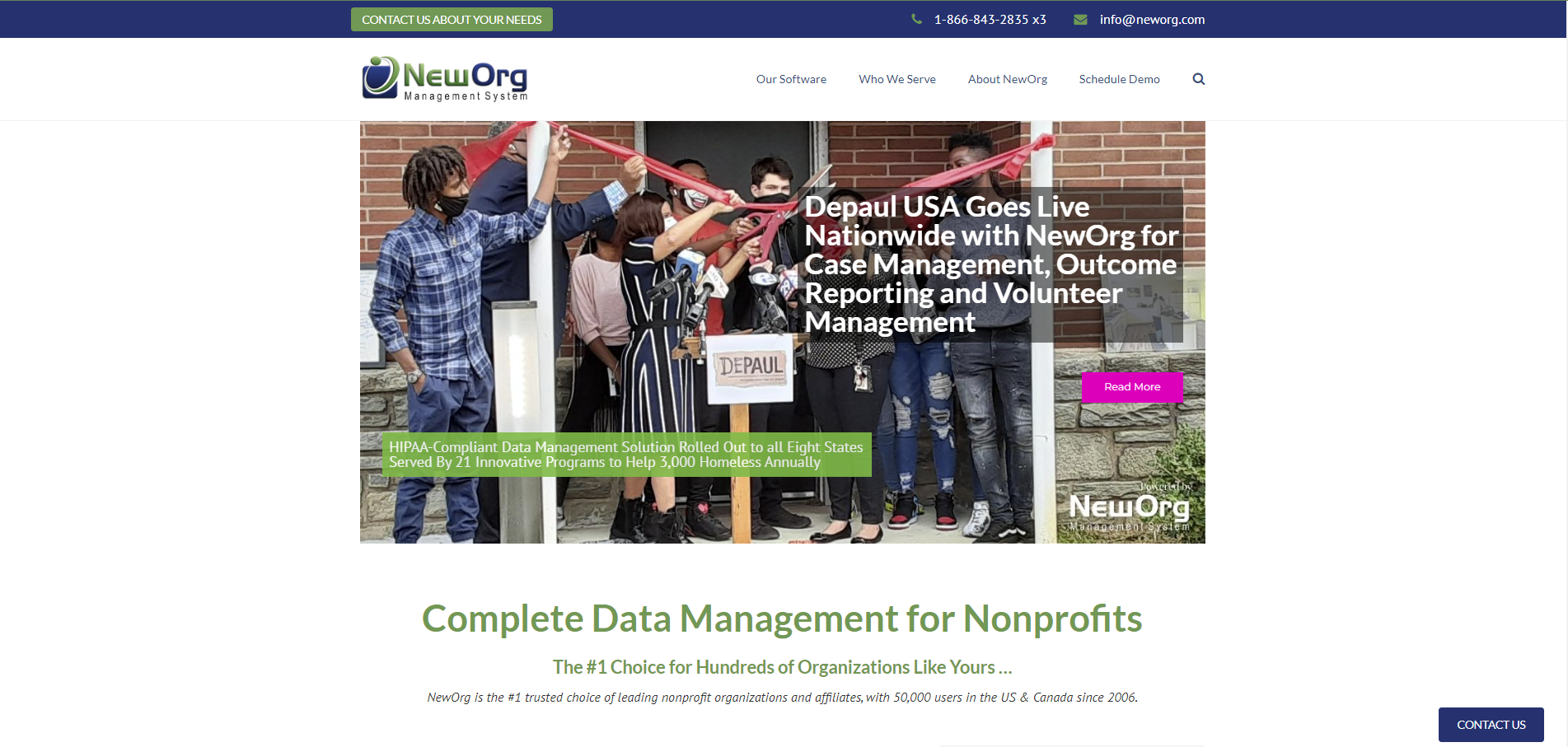 NewOrg Management System gallery image