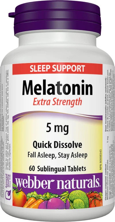 Webber Naturals Melatonin Fácil de disolver