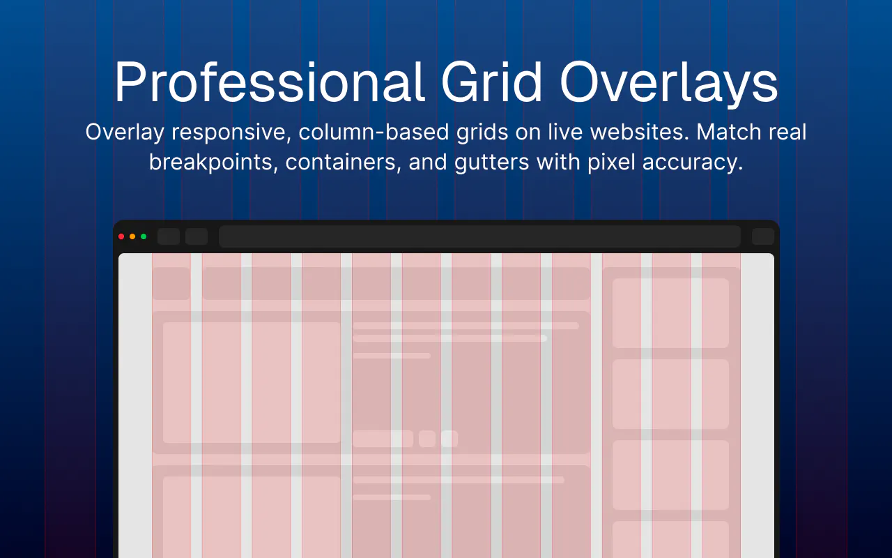 Grid Overlay Pro: A browser extension to visualize grid layouts on any ...