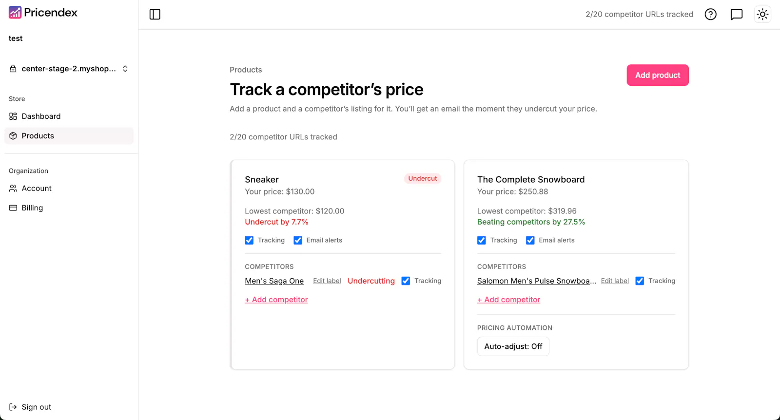 Pricendex screenshot 2