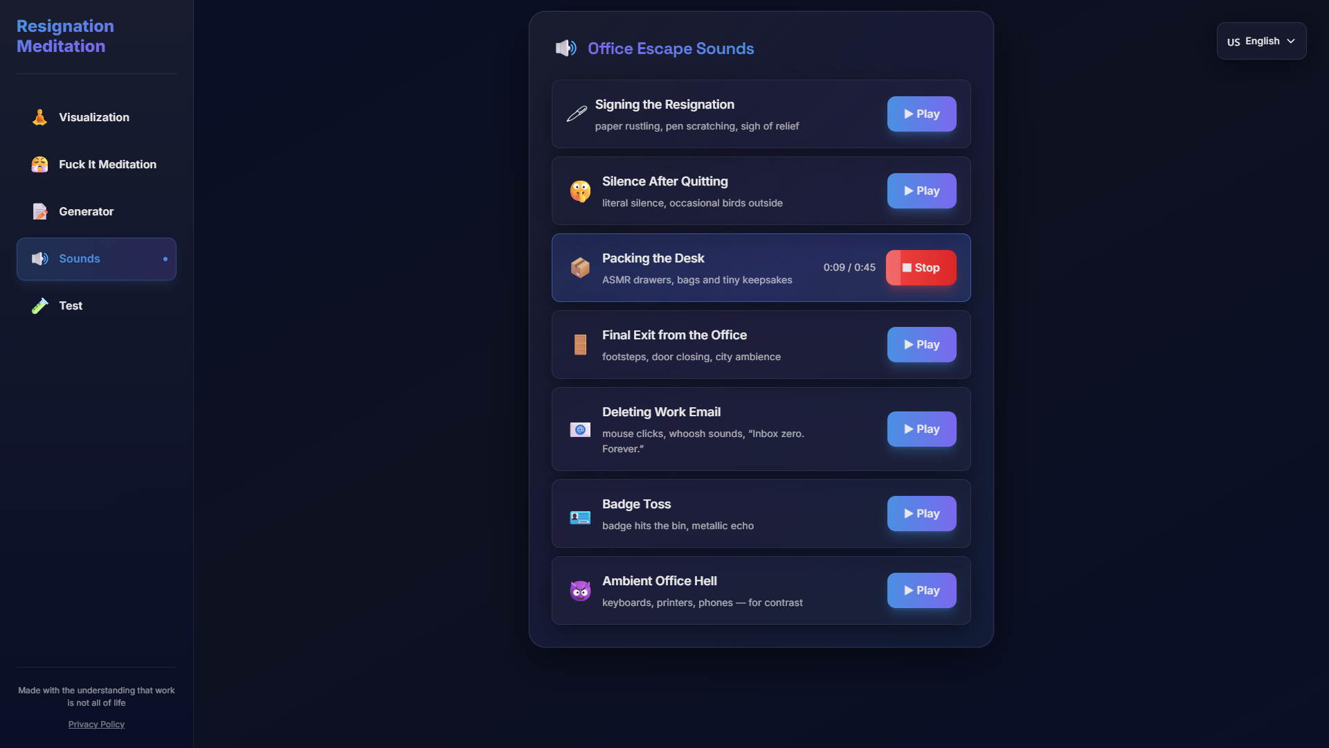 Resignation Meditation gallery image