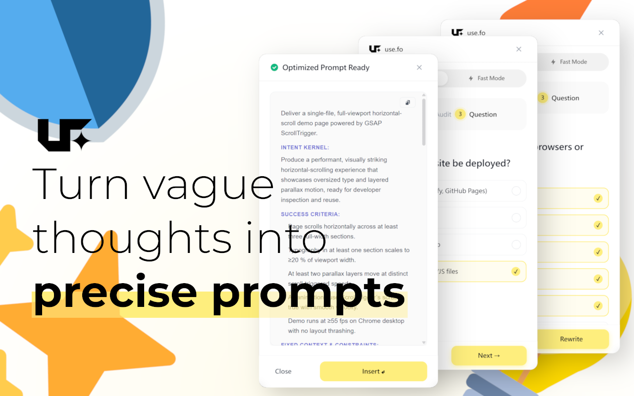 Use.fo - AI Prompt Writer gallery image