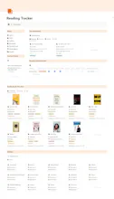 Reading Tracker Notion Template gallery image