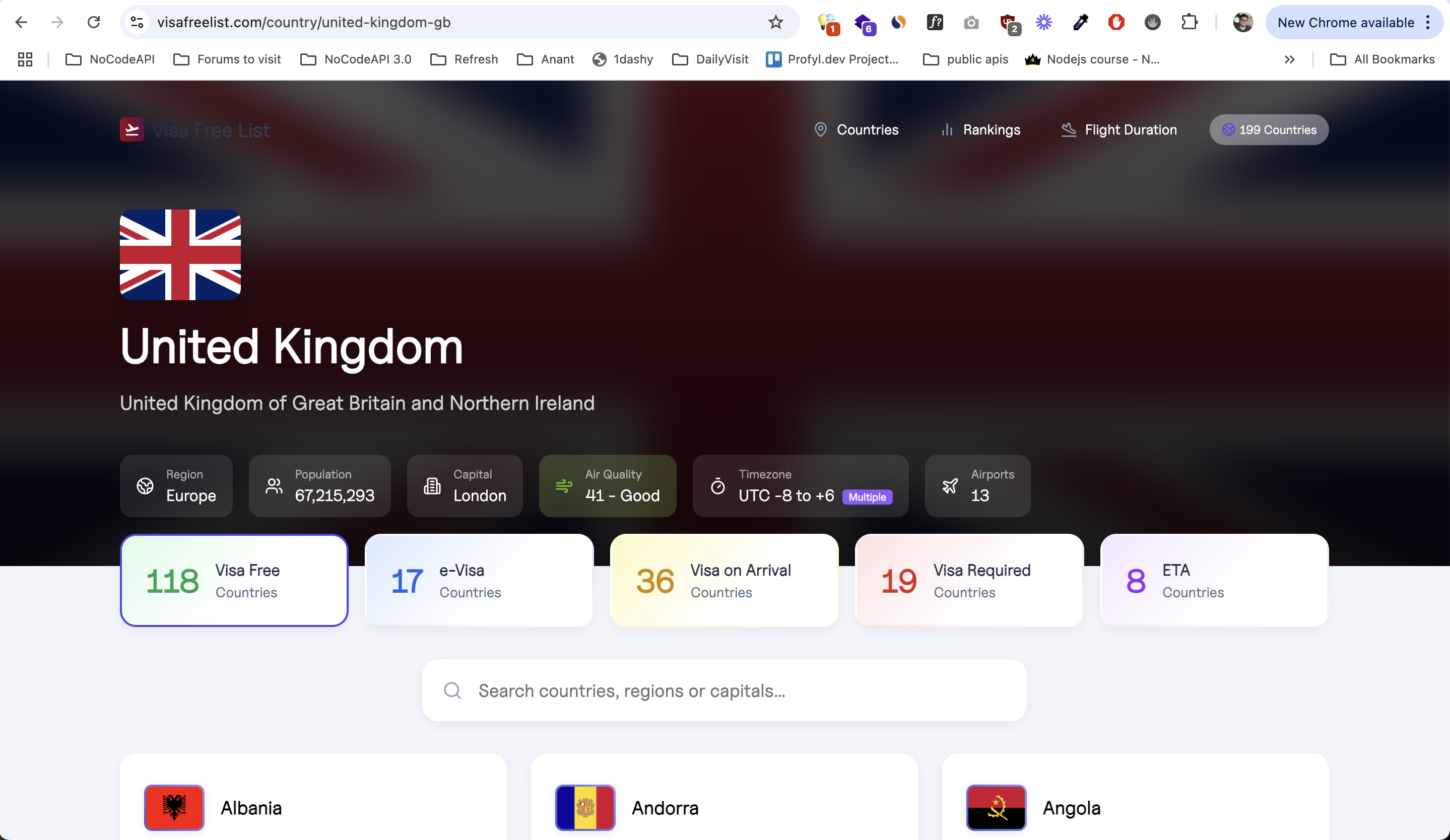 Lista gratuita de visas media 2