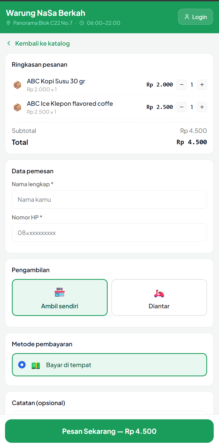 Warung Online POS gallery image