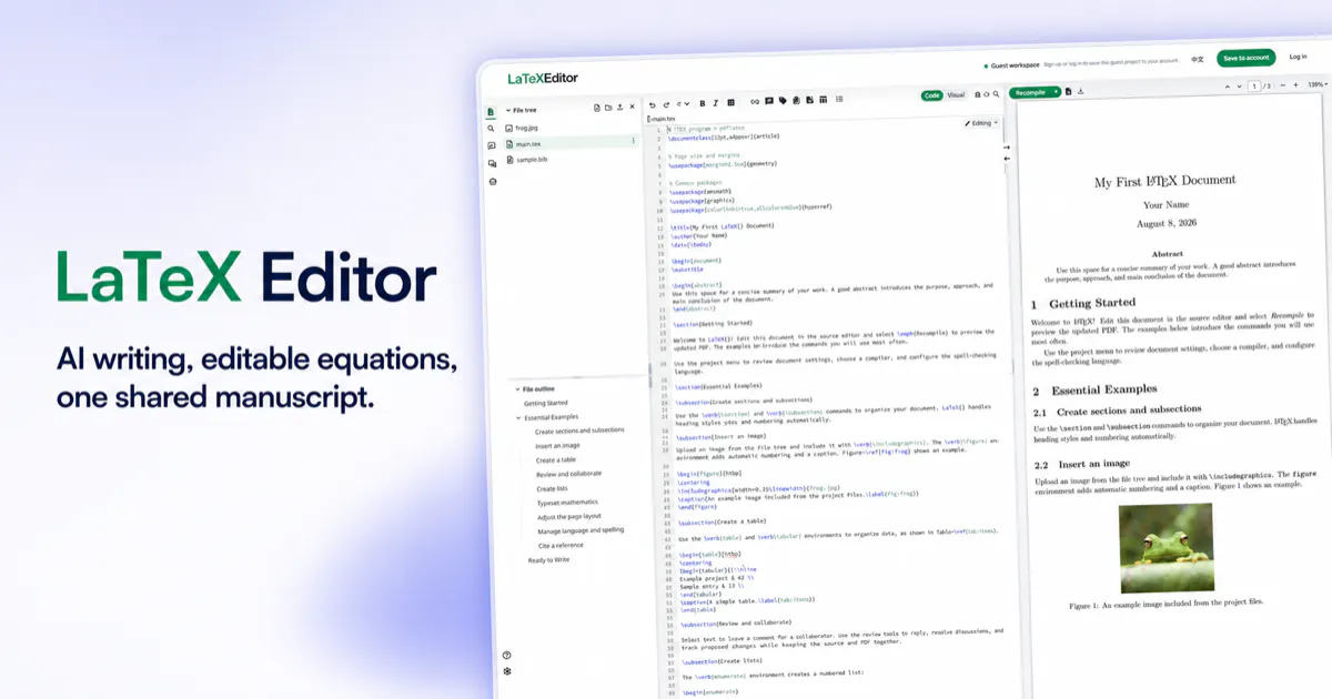 LaTeX Editor gallery image