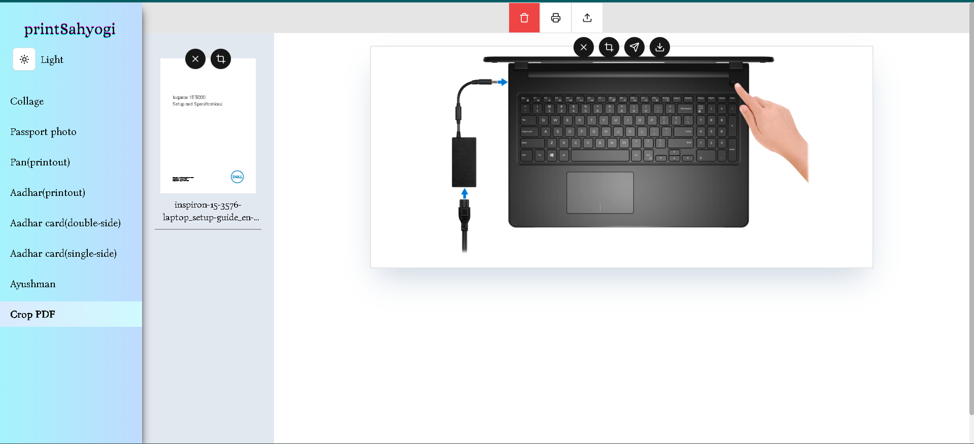 Stampa -yogy - Strumento online Extractor Image Extractor media 2