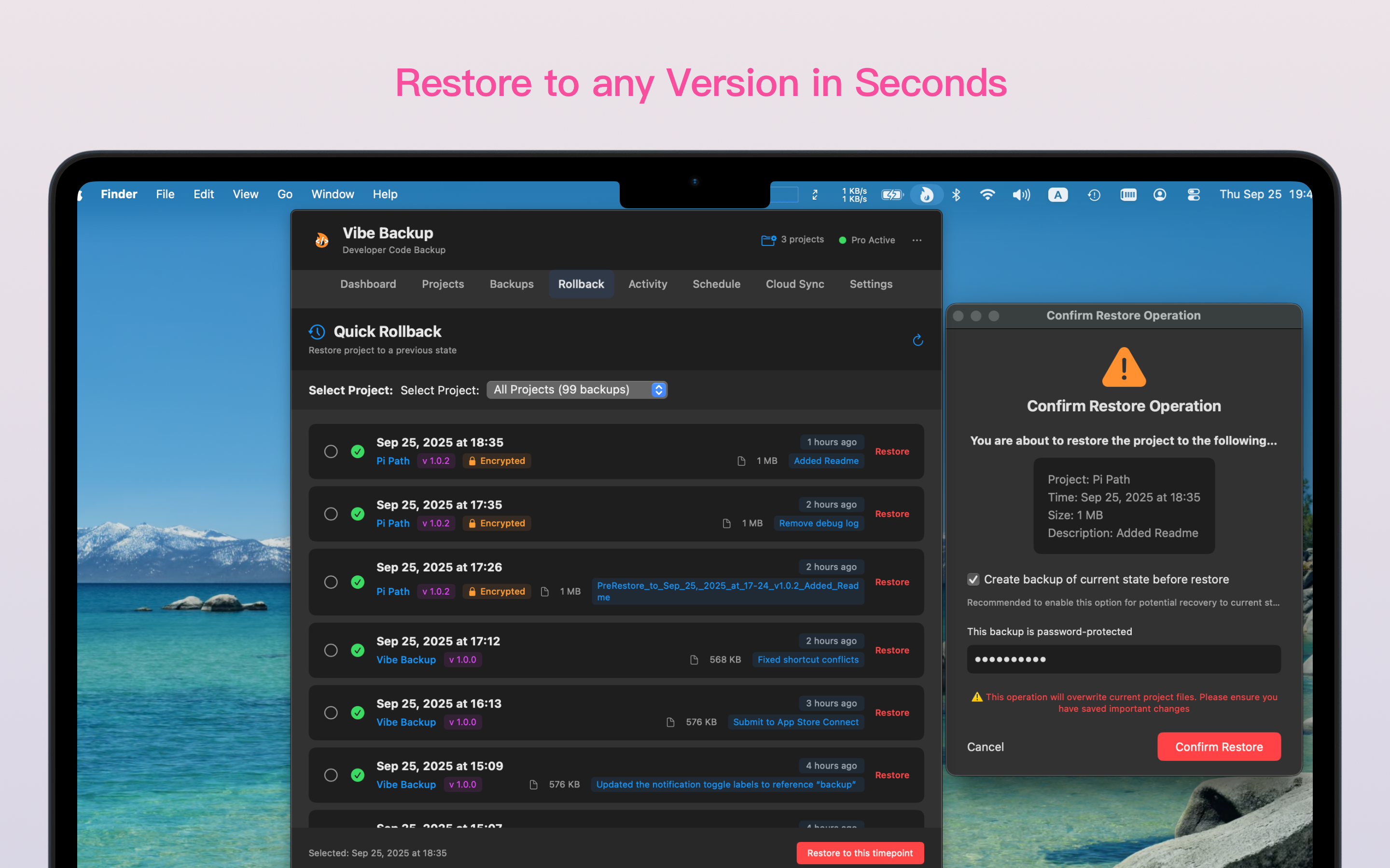 Média Backup de l'ambiance - Vibe codage Easy Backup 7