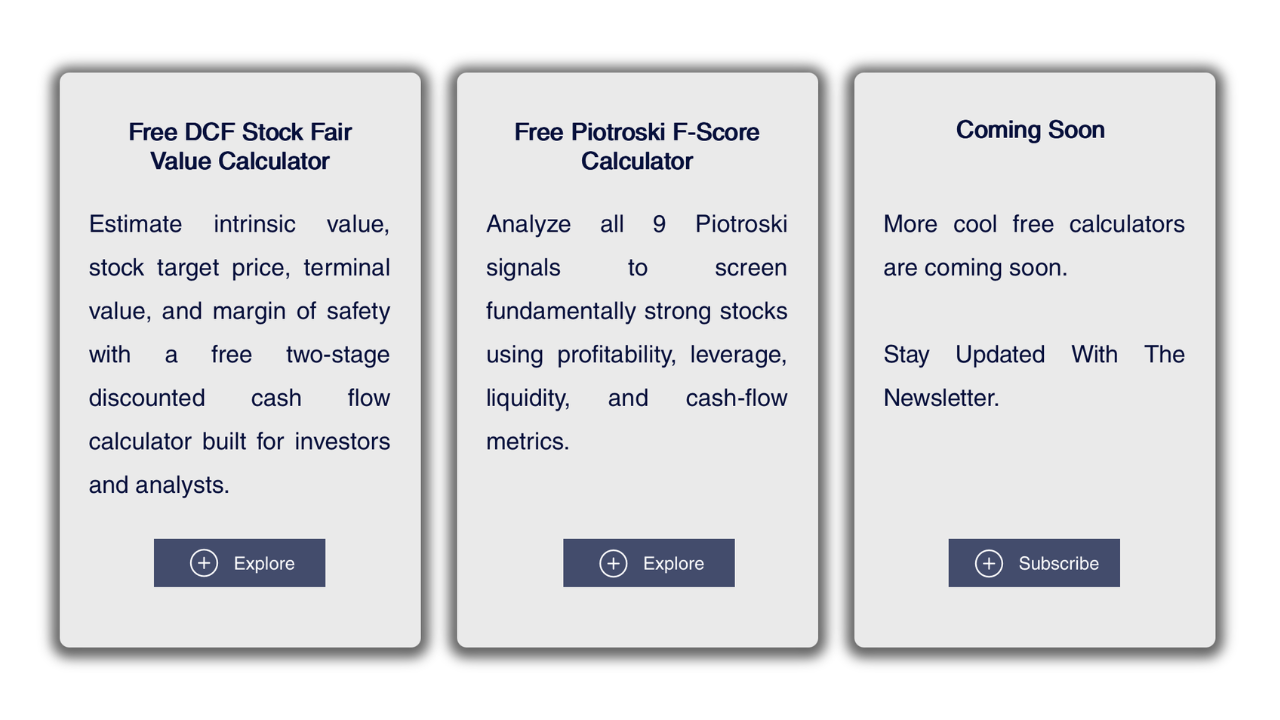 Investor Calculators gallery image