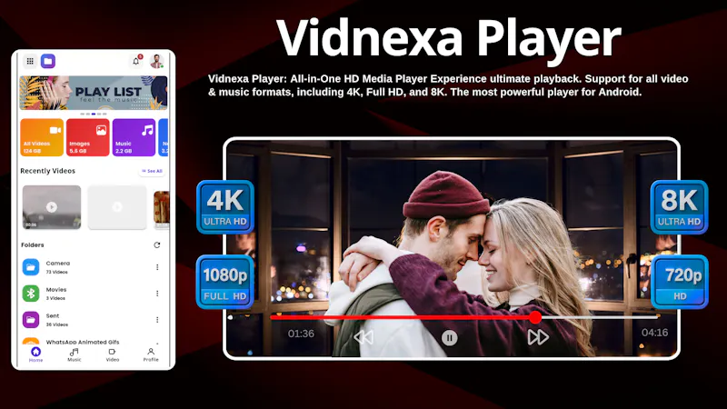 Vidnexa-Ultra HD Video Player screenshot 1