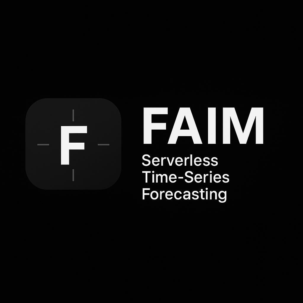 FAIM: Time-Series Forecasting API  - Main screenshot showing features and interface