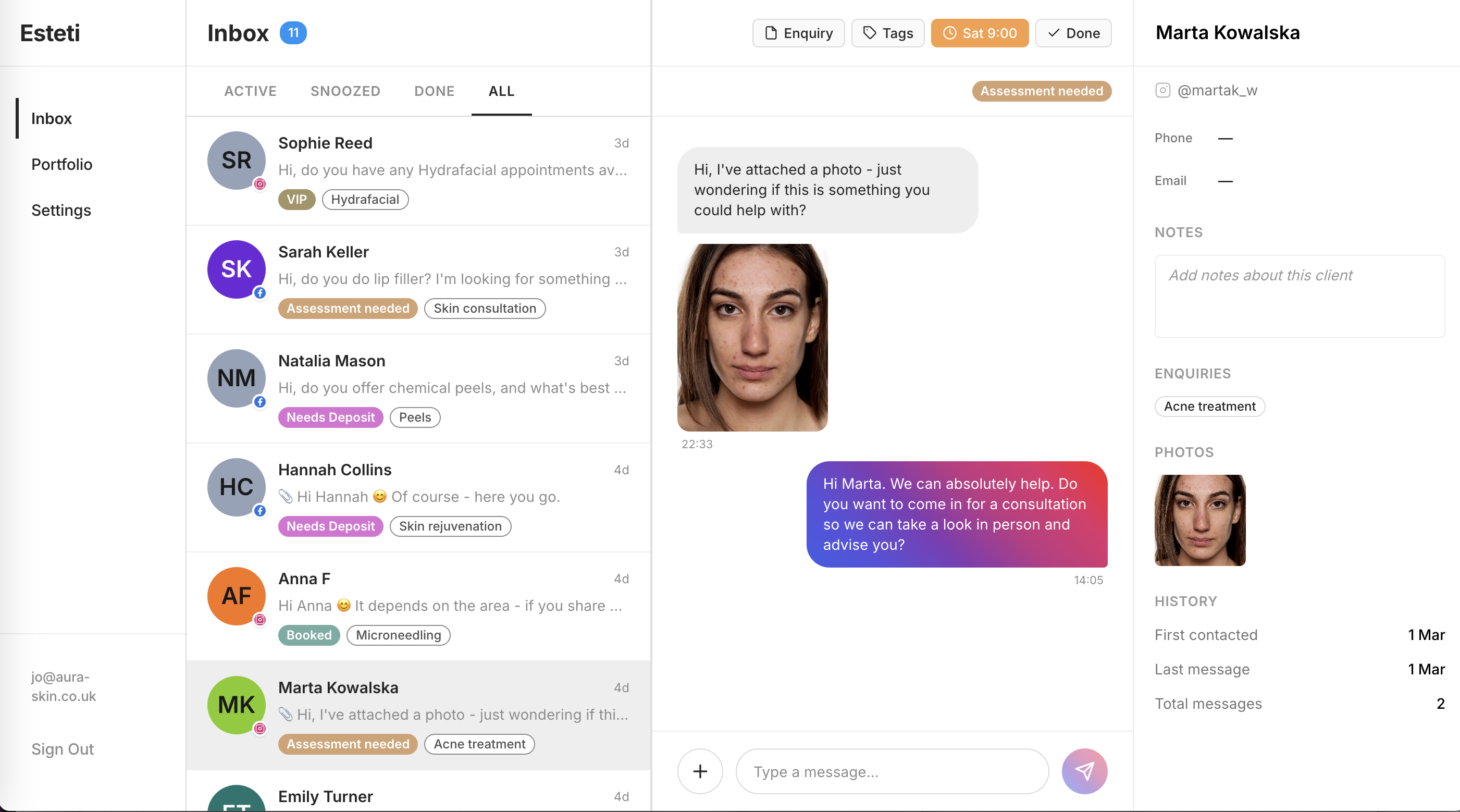 The Esteti App gallery image