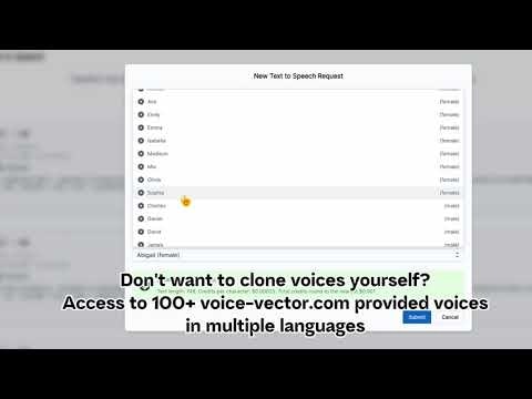 Voicevector — screenshot 1 showing tool features and UI