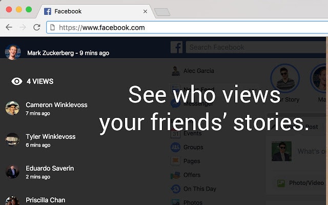 Facebook Stories for Google Chrome gallery image