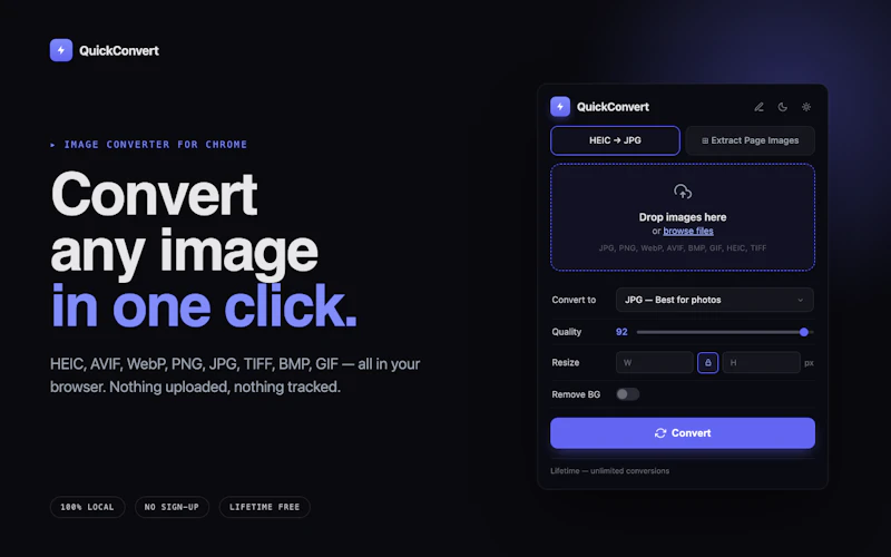 QuickConvert File Conversion in Chrome screenshot 5