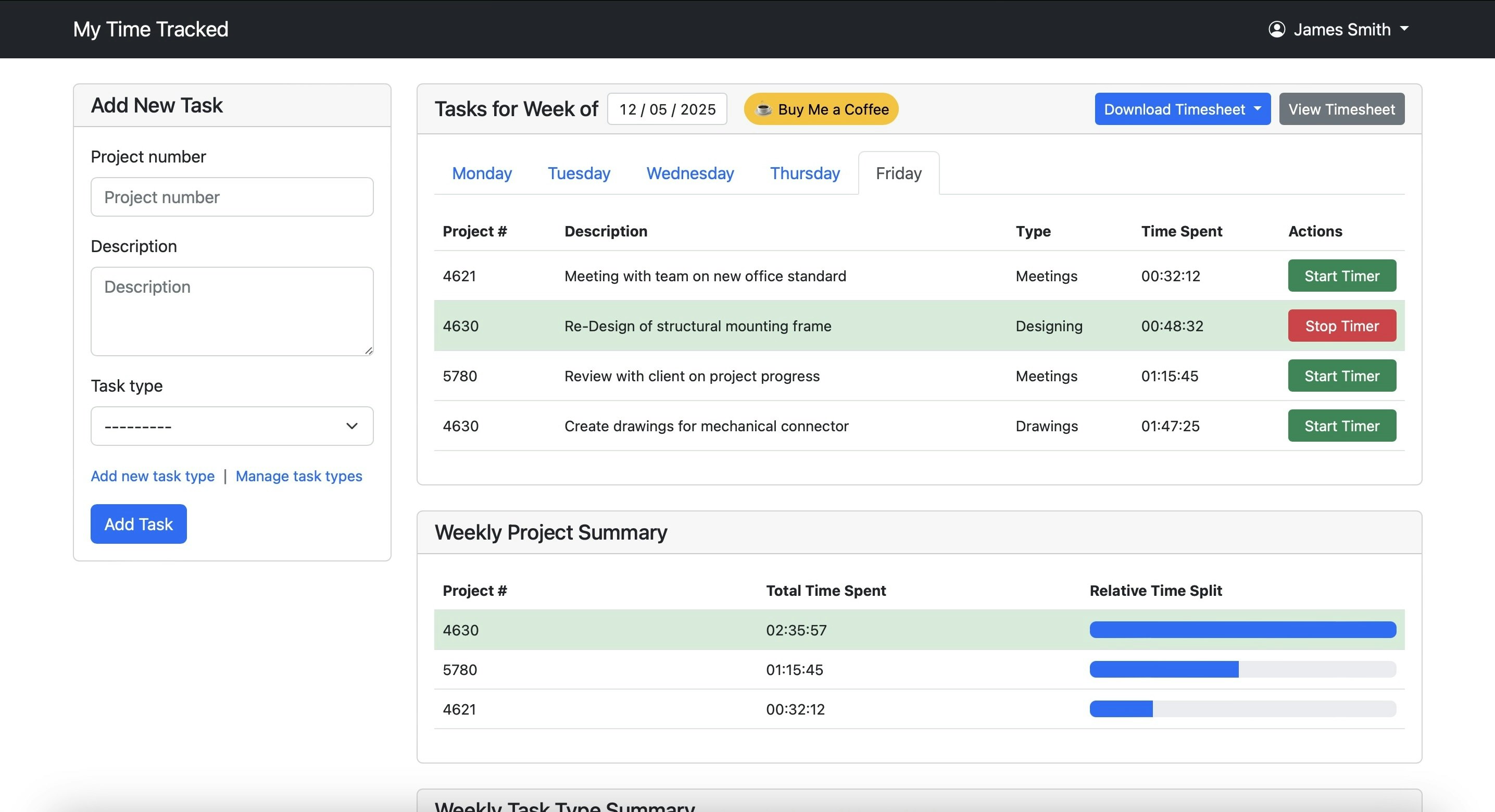 My Time Tracked gallery image