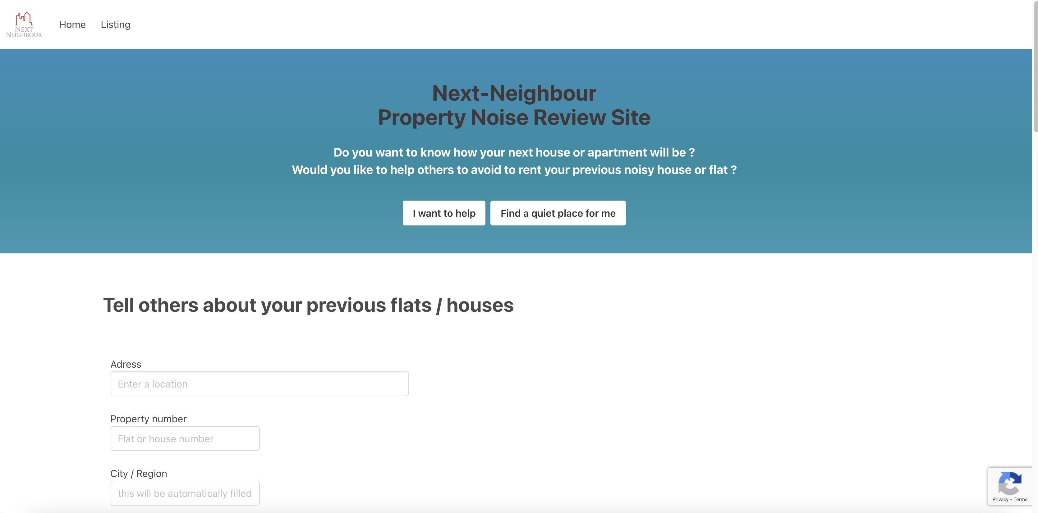 Open source property noise review site gallery image
