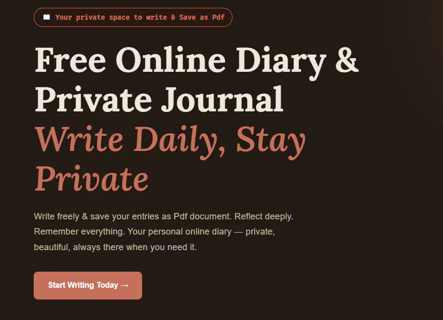 Notepad & Diary Online 截图 2