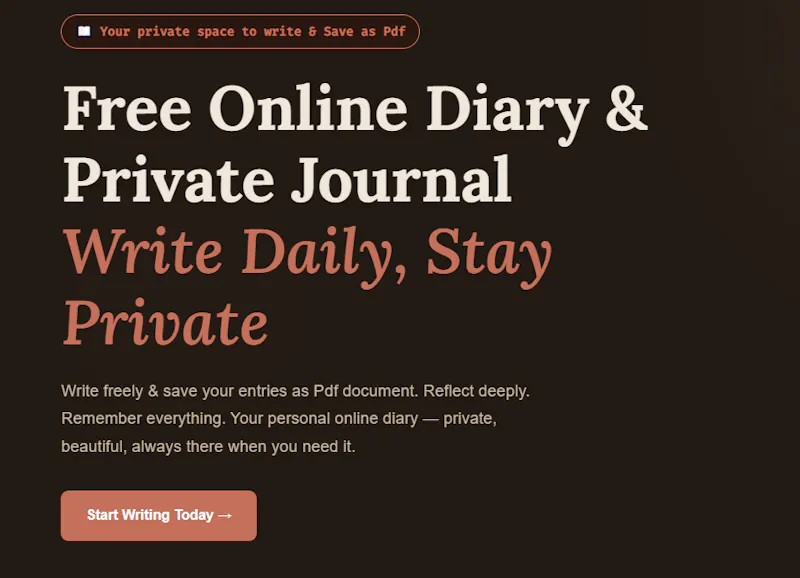 Notepad & Diary Online screenshot 2