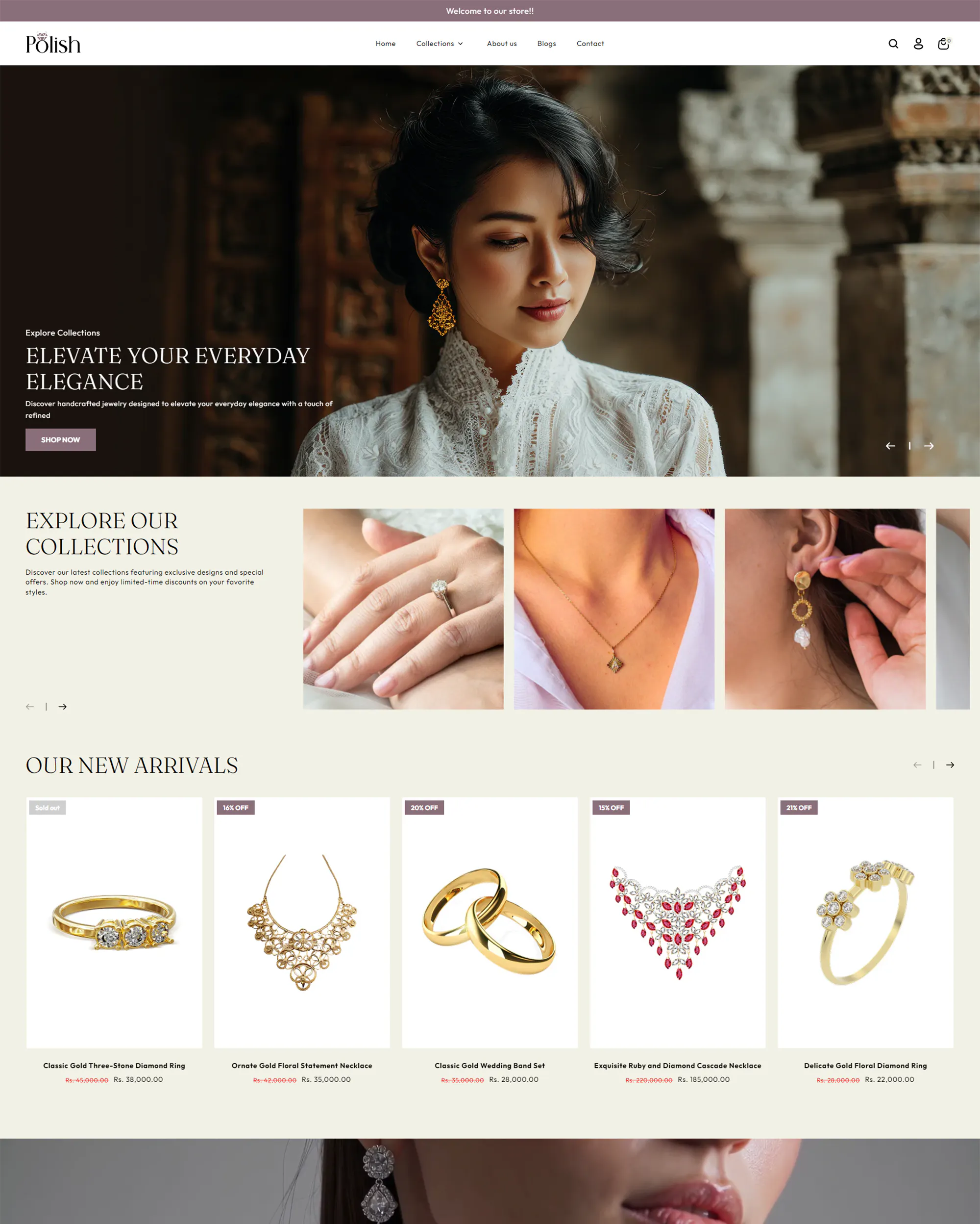 Polish Jewelry Store Shopify Theme gallery image
