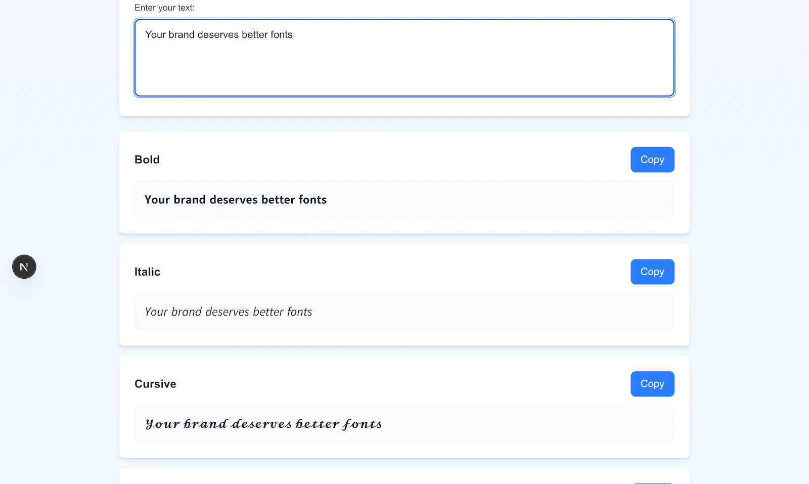 FontPaste screenshot 2