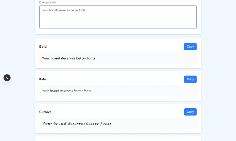 FontPaste screenshot 2