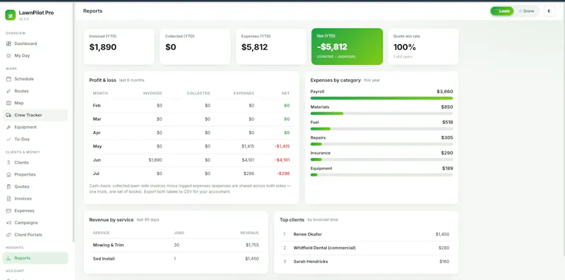 LawnPilot Pro screenshot 2