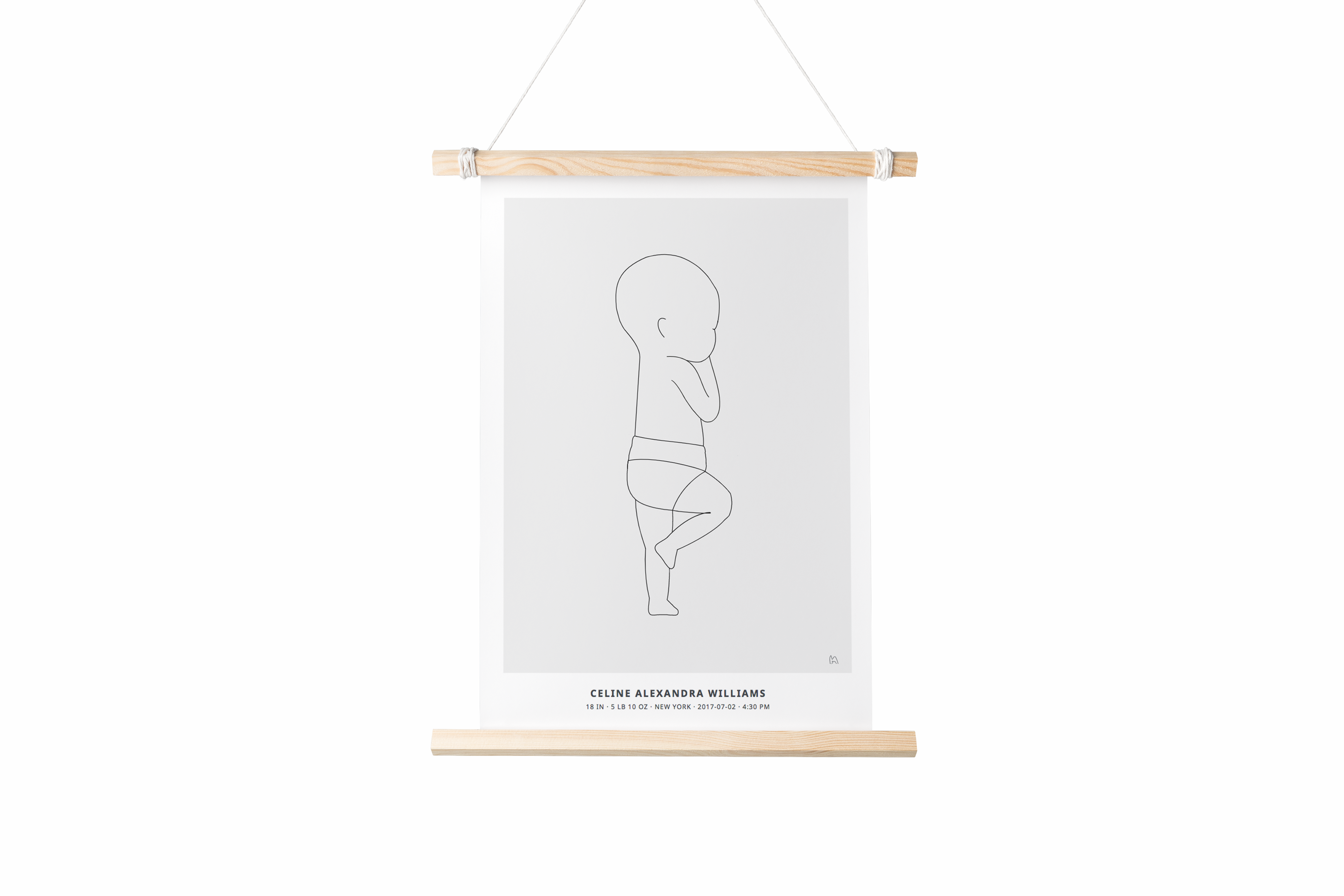 Birth poster gallery image